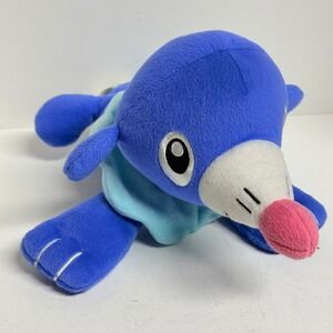 TOMY Popplio Pokémon Blue Seal Alola Starter Plush Stuffed Animal 7"